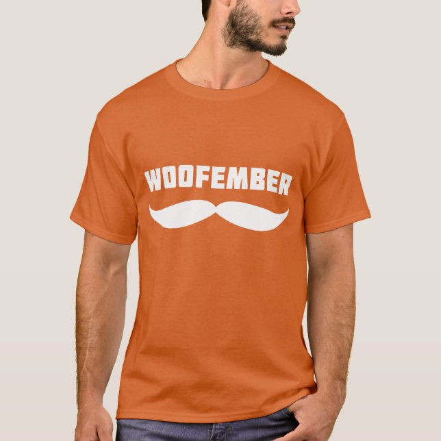 Camiseta T do logotipo de Woofember (alaranjado) (Frente)