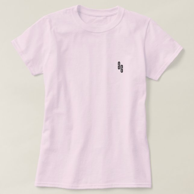 Camiseta T do logotipo do GG das mulheres (Frente do Design)