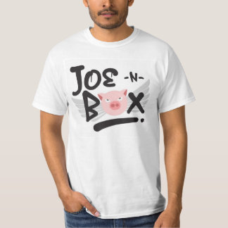Camiseta T do logotipo do Joe-N-Box