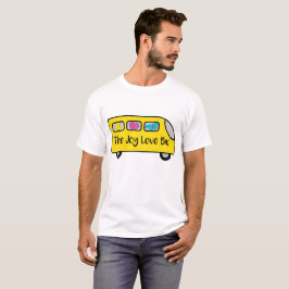 Camiseta T do logotipo do ônibus do JLB dos homens