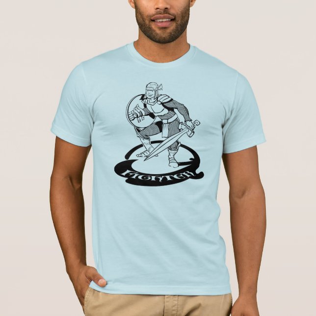 Camiseta T do lutador (Frente)