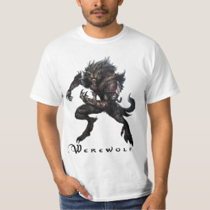 Camiseta T do monstro - homem-lobo