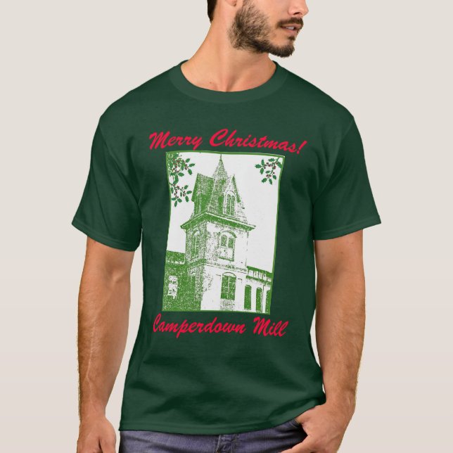 Camiseta T do Natal da torre de Camperdown (Frente)