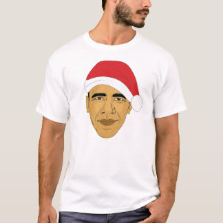 Camiseta T do Natal de Obama Claus Barack Obama