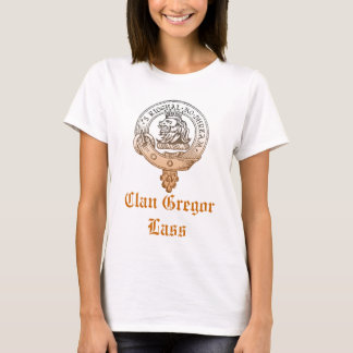 Camiseta T do ouro da rapariga de Gregor