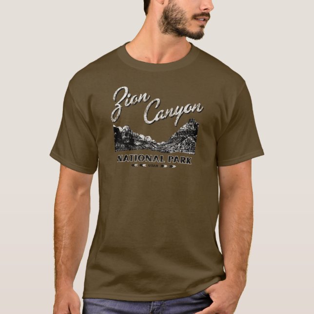 Camiseta T do parque nacional da garganta de Zion (Frente)