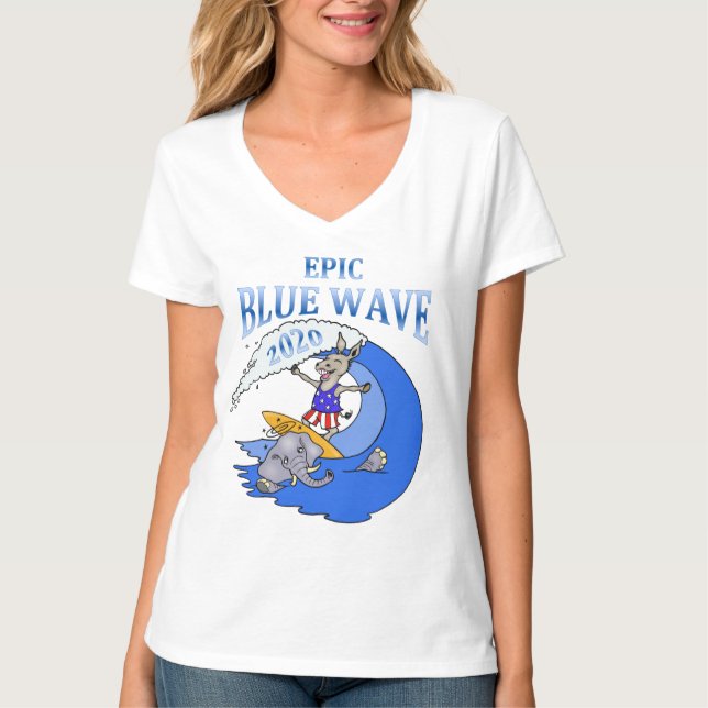 Camiseta T do partido Democrática (Frente)