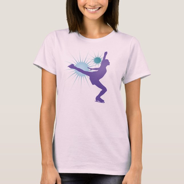 Camiseta T do patinagem no gelo (Frente)