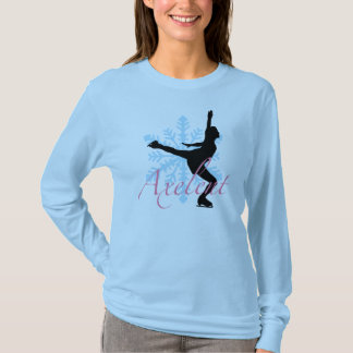 Camiseta T do patinagem no gelo de Axelent
