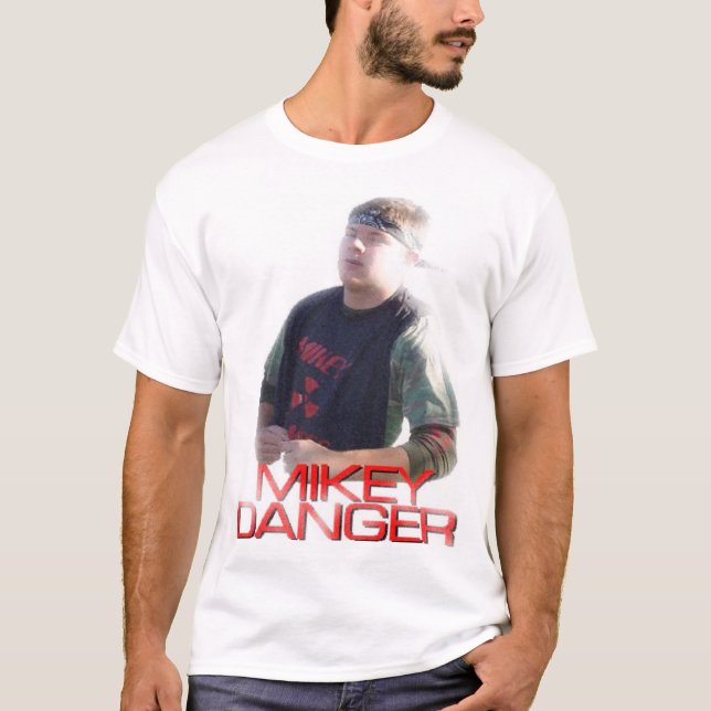 Camiseta T do perigo de Mikey (Frente)