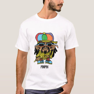 Camiseta T do pimpin do rasta