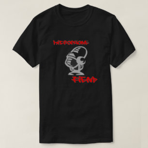 Camiseta T do Preenchimento do Microfone