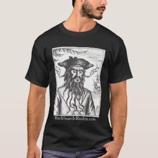 Camiseta T do preto do reino de Blackbeard