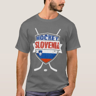 Camiseta T do protetor do hóquei em gelo de Slovenia