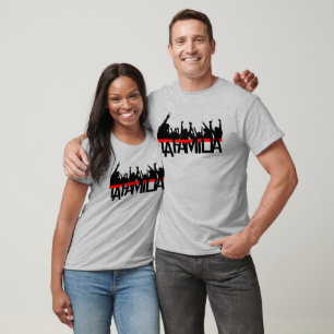 Camiseta T do Raglan de Familia do La