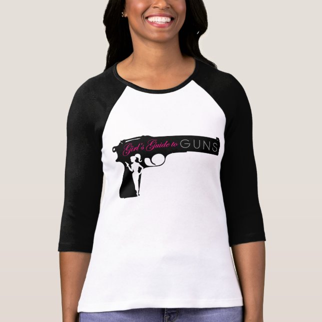 Camiseta T do Raglan de GG2G (Frente)