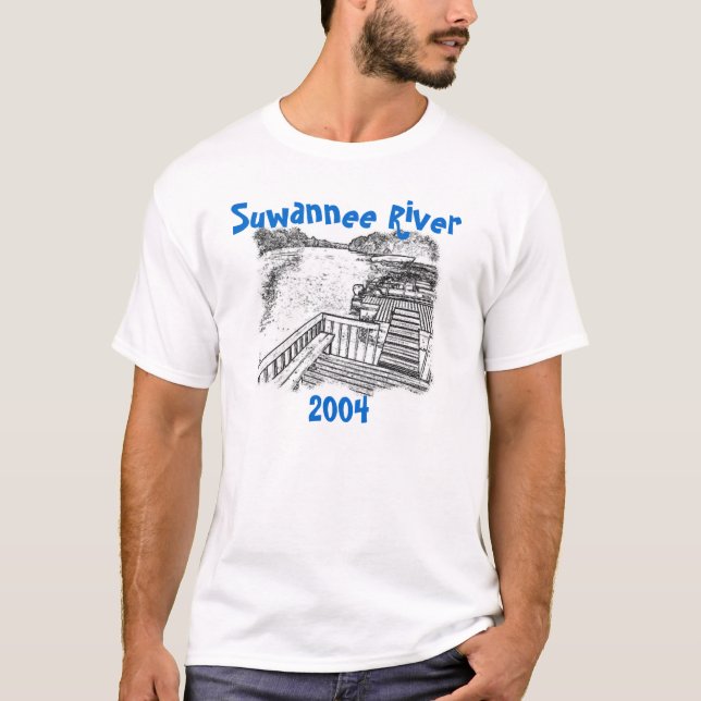 Camiseta T do rio de Suwannee (Frente)