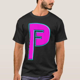Camiseta T do rosa quente das produções de Frey