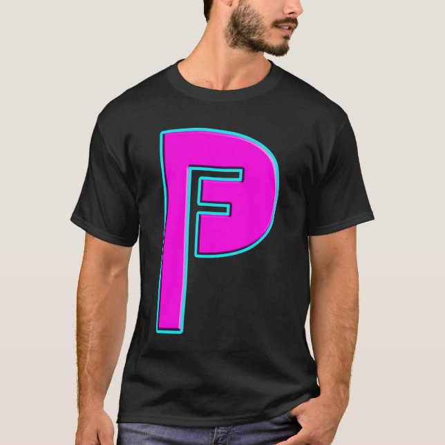 Camiseta T do rosa quente das produções de Frey (Frente)