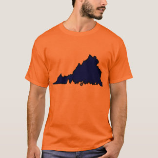 Camiseta T do roteiro de Virgínia - laranja