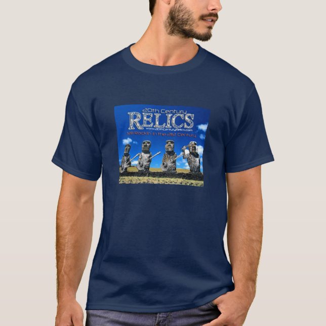Camiseta T do século XX de "Rockin" das relíquias (escuro) (Frente)