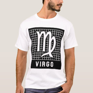Camiseta T do sinal do zodíaco do Virgo