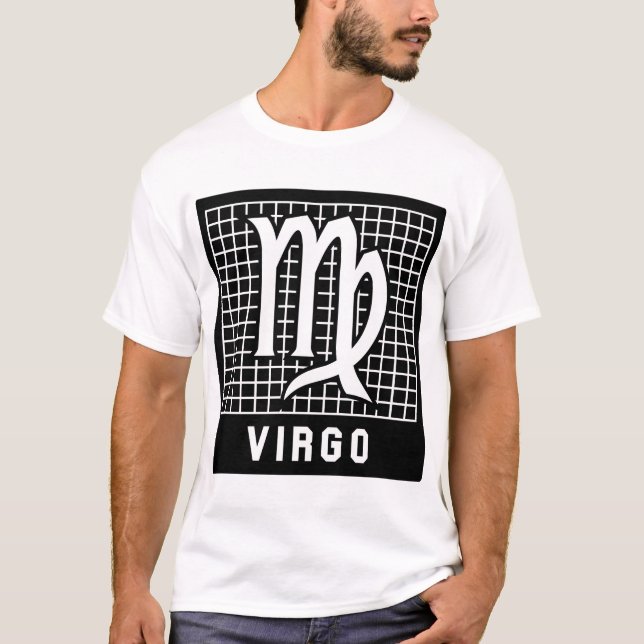 Camiseta T do sinal do zodíaco do Virgo (Frente)