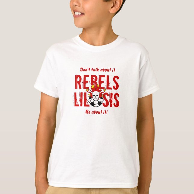 Camiseta T do Sis de Lil dos rebeldes (Frente)