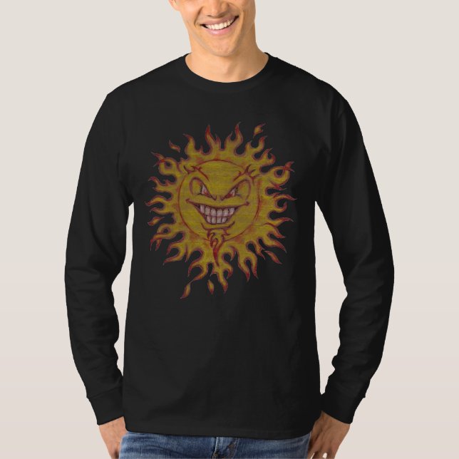 CAMISETA T DO SOL LONG-SLEEVE DE BLAZIN (Frente)