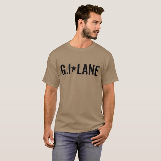 Camiseta T do suporte da força aérea de G.I.Lane (Frente Completa)