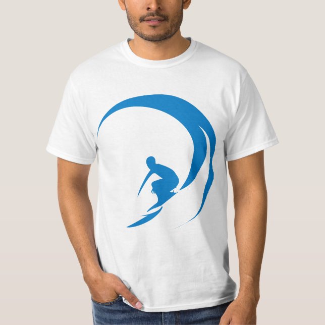 Camiseta T do surf (Frente)