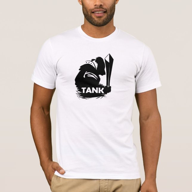 Camiseta T do tanque das legendas do bolso (Frente)