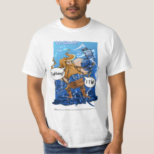 Camiseta T do Thor do relâmpago FTW
