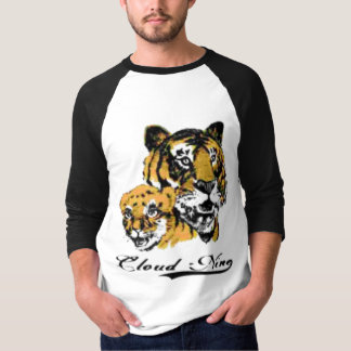 Camiseta T do tigre da nuvem nove