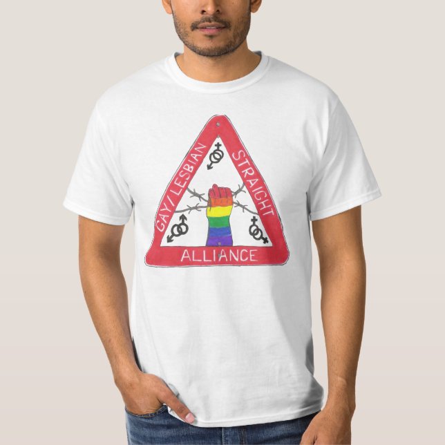 Camiseta T do triângulo de GSA (Frente)