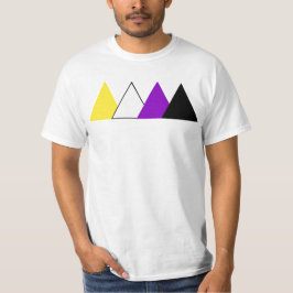 Camiseta T do triângulo do orgulho de Nonbinary