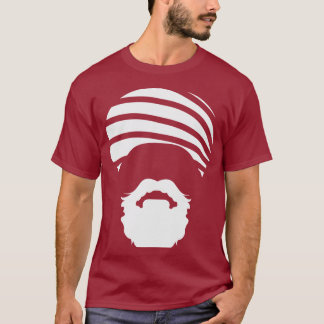 Camiseta T do turbante - vermelho