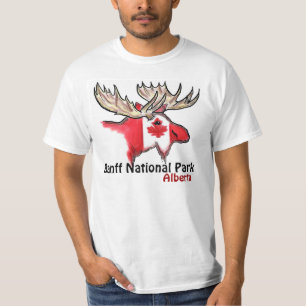 Camiseta T do valor de Alberta Canadá do parque nacional d