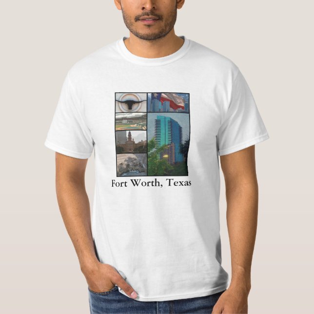 Camiseta T do valor de Fort Worth (Frente)