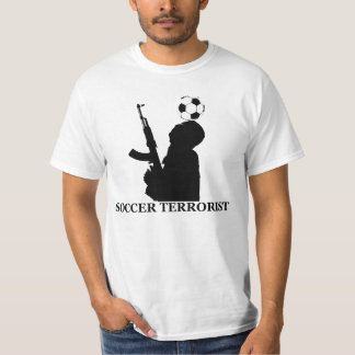 Camiseta T do valor do terrorista do futebol