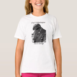 Camiseta T do velociraptor! eu não sou um bom senhor