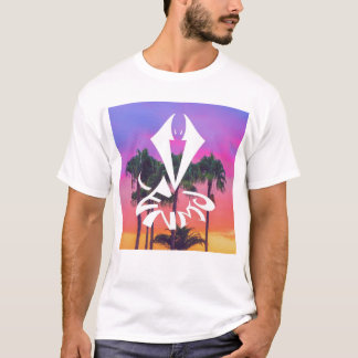 Camiseta T do verão de VENMC, branco