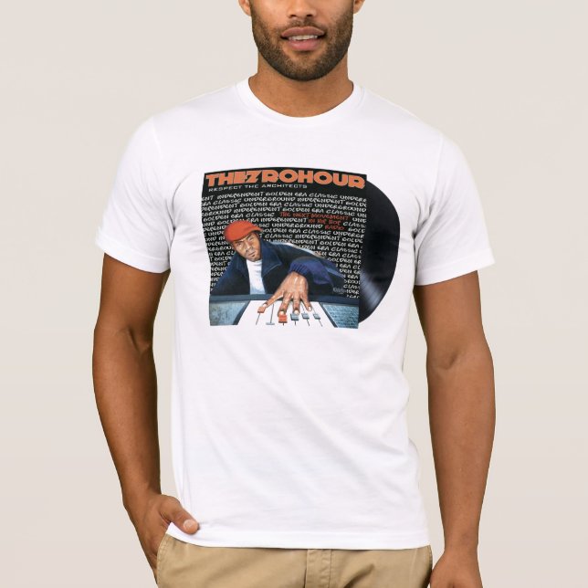 Camiseta T do vinil de THEZROHOUR (Frente)