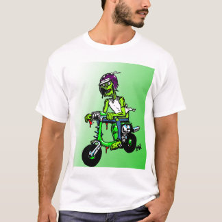 Camiseta T do zombi de Scootering