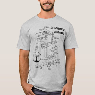 Camiseta T dos diagramas esquemáticos de .50 cal