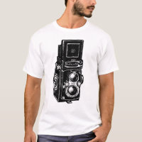 T dos homens da câmera da ILUSTRAÇÃO do VINTAGE