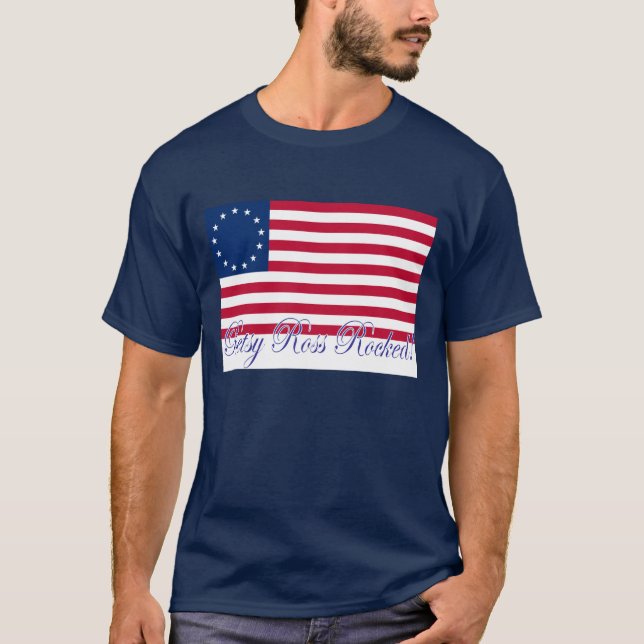 Camiseta T dos homens de Betsy Ross (Frente)