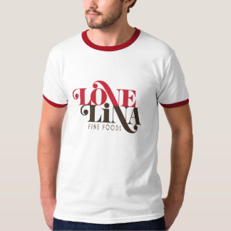 Camiseta T dos homens de Lina do amor