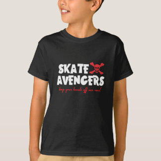 Camiseta T dos MIÚDOS - vingadores do skate - obscuridade