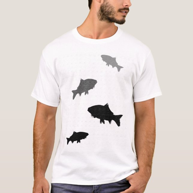 Camiseta T dos peixes (Frente)